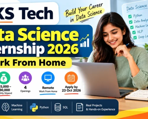 Data Science Internship Work From Home 2026